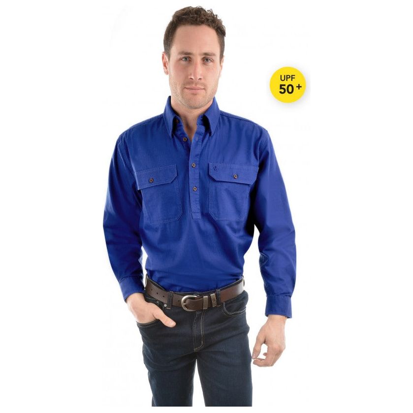 Thomas Cook Cobalt 1/2 Placket Shirt