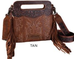 Wrangler Embroidered Fringe Crossbody Bag